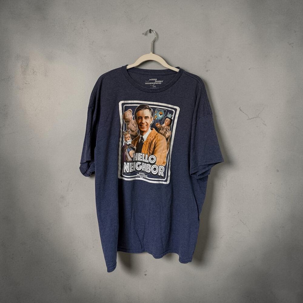 Mister Rogers Hello Neighbor Mens Tshirt - Size 2XL